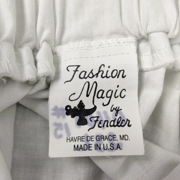 Vintage 80s Square Dancing Skirt S/ M White Rodeo Western Rockabilly Swing - Picture 14 of 15